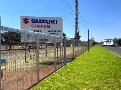 Farm land fencing with Clear View panels and powder-coated finish near Parys, South Africa